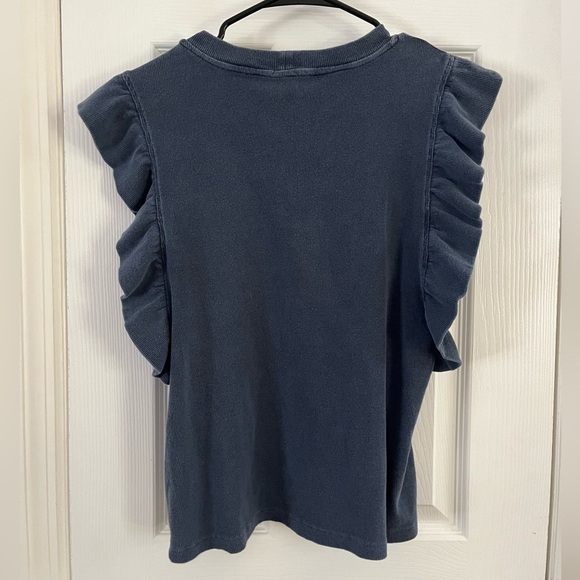 Roan and Ryan Kaia blue ruffle top- Size Small - Picture 4 of 5